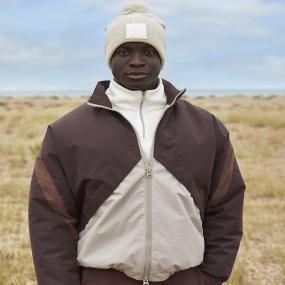 Appliqu Patch Pom Beanie