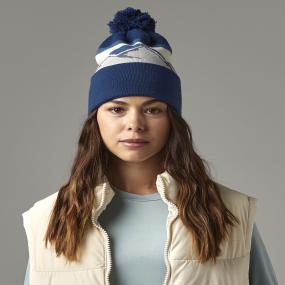 Mountain Peaks Pom Pom Beanie