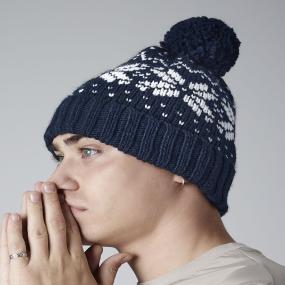 Fair Isle Snowstar Beanie