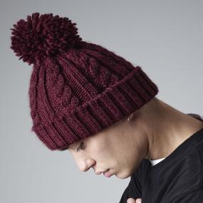 Cable Knit Melange Beanie