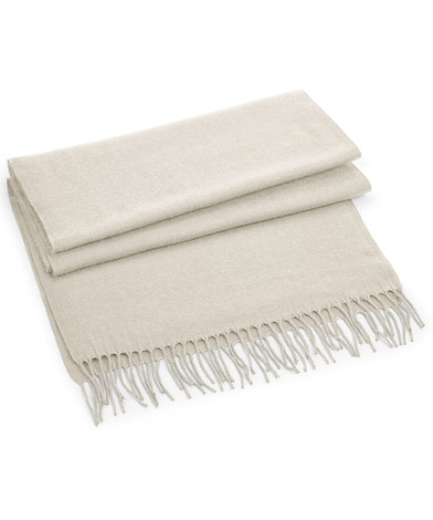 Classic Woven Scarf In Almond