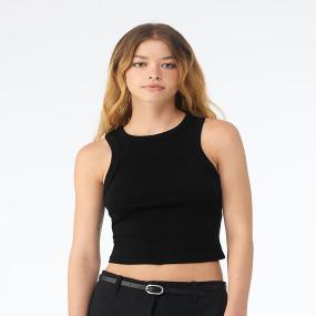 Womens Micro Rib Racer Tank