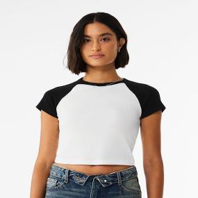 Womens Micro Rib Raglan Baby T-shirt