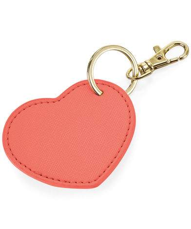 Boutique Heart Keyclip In Coral