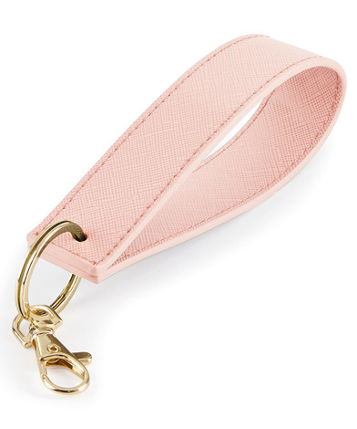 Boutique Wristlet Keyring In Soft Pink