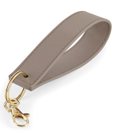 Boutique Wristlet Keyring In Taupe