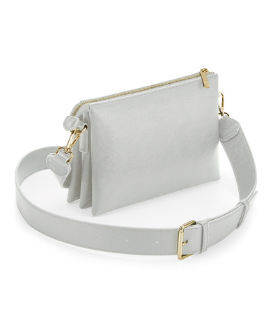 Boutique Soft Cross-body Bag In Soft Grey