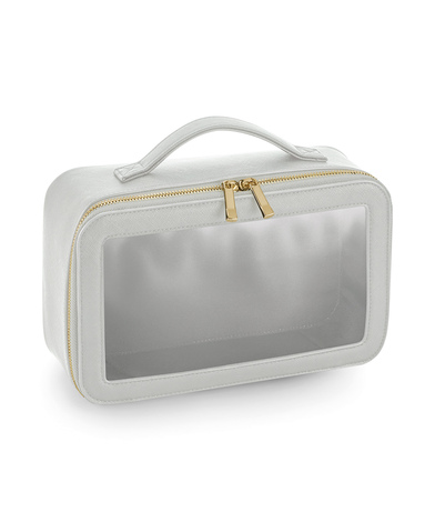 Boutique Clear Window Travel Case In Soft Grey