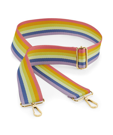 Boutique Adjustable Bag Strap In Rainbow