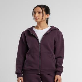 Womens Fluffy Zip Hoodie