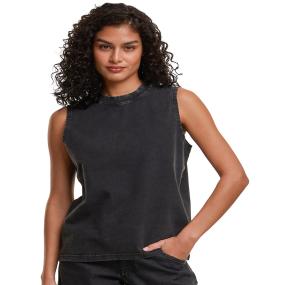 Womens Vintage Washed Sleeveless Tee