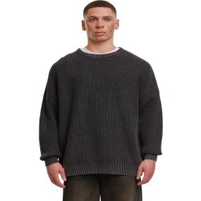 Acid Washed Knitted Oversized Sweater
