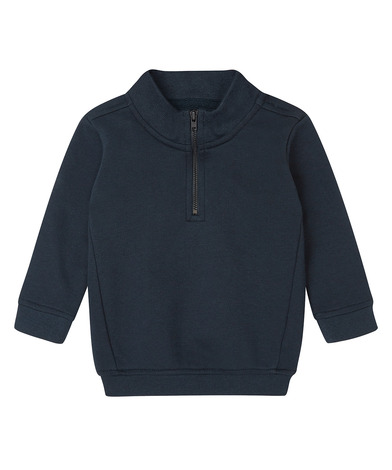 Baby 1/4 Zip Sweatshirt In Navy