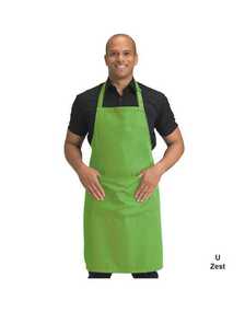 Recycled Bib Apron With Pocket