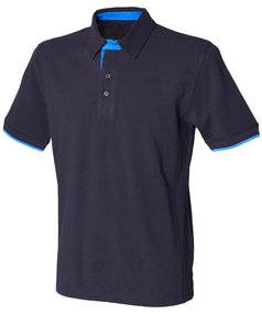 Contrast Piqu Polo Shirt