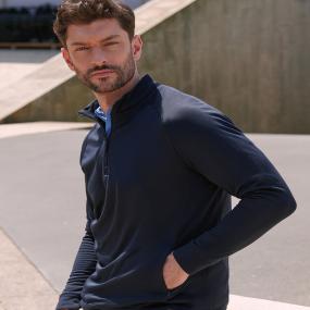  Zip Top With Wicking Finish