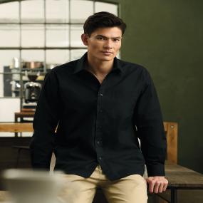 Long Sleeve Polycotton Easycare Poplin Shirt