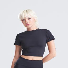 Womens Recycled Cropped T