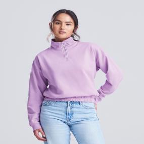 Women's Cropped -zip Sweat
