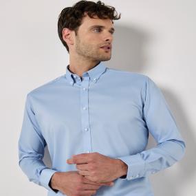 Stretch Oxford Shirt Long-sleeved (slim Fit)
