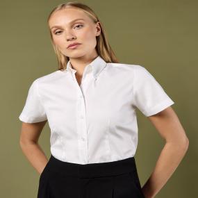 Women's Corporate Oxford Blouse Short-sleeved (tailored Fit)