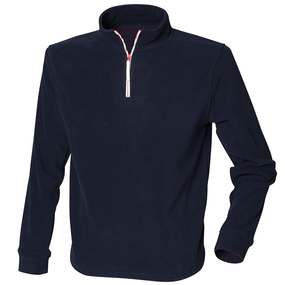 Zip Long Sleeve Fleece Piped