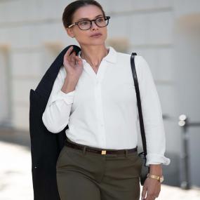 Womens Kingston  Stretch Deluxe Piqu Shirt