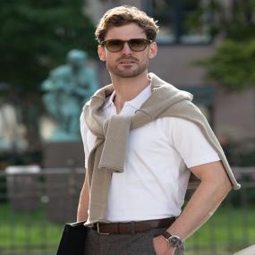 Harvard V-neck  Stretch Deluxe Polo