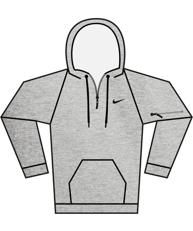 Nike - Nike Mens 1/4 Zip Fitness Hoodie