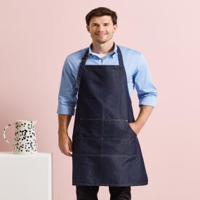 Jeans Stitch Bib Apron