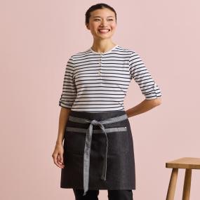 Domain Contrast Denim Waist Apron