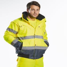Hi-vis Contrast Bomber Jacket (C465)