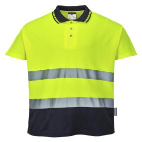Two-tone Cotton Comfort Polo (S174)