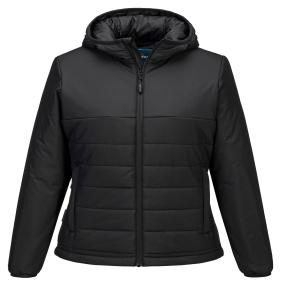 Womens Professional Hooded Insulated Baffle Jacket (S613)