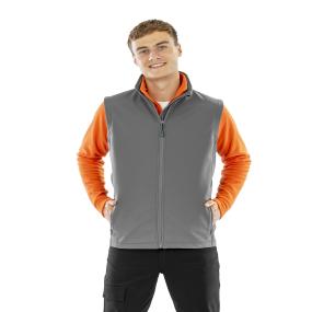 Men's Recycled 2-layer Printable Softshell Bodywarmer