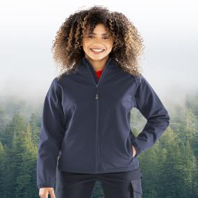 Womens Recycled 3-layer Printable Hooded Softshell