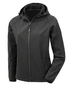 Womens Recycled 3-layer Printable Hooded Softshell