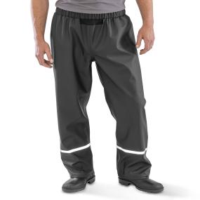 Prism PU Waterproof Trousers With Reflective Bands And Recycled Backing
