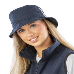 Deluxe Washed Cotton Bucket Hat With Side Mesh Panels