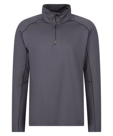 Core Stretch Half-zip Mid-layer In Seal Grey