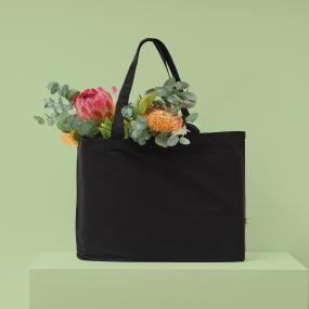 Organic Canvas Flat Base Landscape Shopper