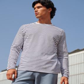 Unisex Long-sleeved Striped T