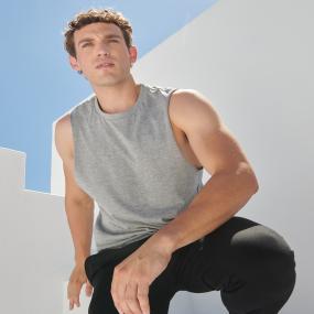 High Neck Slash Armhole Vest