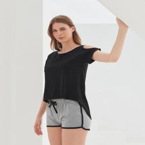 T-shirt With Drop Detail