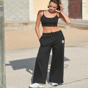 Women's Sustainable Fashion Wide Leg Joggers