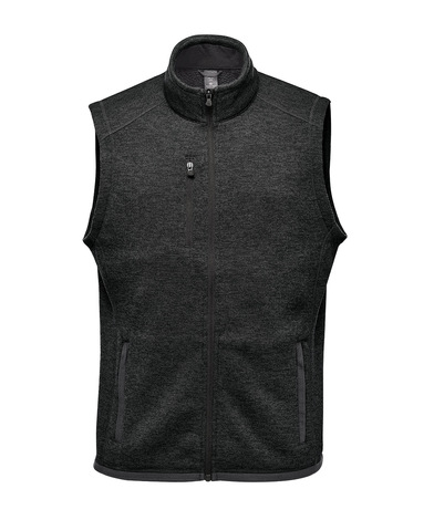 Avalante Fleece Vest In Black Heather
