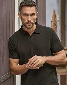 Men's Luxury Stretch VNeck Polo