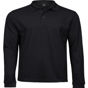 Men's Luxury Long Sleeve Stretch Polo