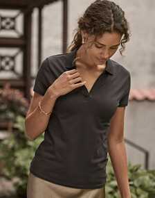 Womens Luxury Stretch V Polo