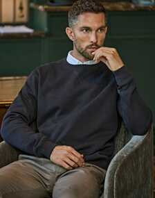 Ribbed Interlock Crewneck